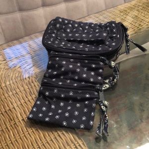 Vera Bradley Jewelry Travel Pouch in Seaport Navy